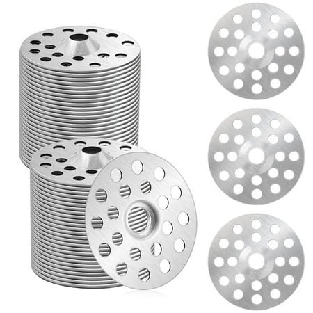 NOGIS 200Pcs 1 Inch Plaster Washers Metal Washers for Screws Plaster Repair Rings Plaster Buttons Profile Washer Flat Washers for Wall Ceiling Drywall Plaster Repair