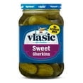 Vlasic Sweet Gherkins Pickles, Mini Sweet Pickles, 16 fl oz Jar pack of 2