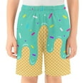 thumbnail image 4 of Ice Cream Shorts Boys Summer Cute Preppy Ice Cream Drip Baseball Shorts Casual Elastic Waist Short-Pants with Pockets 2-14 Y, 2026 New Limit time off, 4 of 4