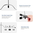 thumbnail image 4 of Happon Skirt Hangers 4 -Tier Pants Hanger Space Saving Hangers Closet Organizer for Shorts, Jeans (1 Pc), 4 of 6