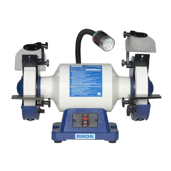 Rikon 8 Inch Bench Grinder - 1-1/2 Inch Wide Stone
