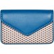 thumbnail image 3 of Tarjetero de cuero con hebilla magnética para tarjetas de crédito, color negro (azul), 3 of 4