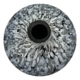 thumbnail image 4 of Bergamo Art 10" Wide Decorative Handmade Glass Patterned Lamp Vase-Grey, 4 of 6