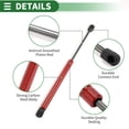 thumbnail image 5 of Unique Bargains 2 Set 90lb/400N 15inch/380mm Lift Supports Struts Black for Car Truck RV Red, 5 of 5
