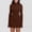 Brown, variant on Sentmoon Fall Dresses with Pockets Long Sleeve Crew Neck Bodycon Dresses for Women Solid Color Slim Oversized Party Dresses for Women Delightful for Winter Wedding Guest Khaki XL