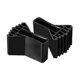 thumbnail image 1 of Almohadilla de pies antideslizante para escalera Uxcell (62x16.5mm) (2Pcs), Cubierta de cojín de pies de escalera de goma, adecuada para escaleras telescópicas y plegables, 1 of 6