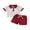 Red, variant on Baby Toddler Boy Baseball Outfit 6 12 18 24 Months 2T 3T Half Button-up Lapel Neck Short Sleeve Shirt Solid Shorts with Pockets 2 Pcs Summer Clothes Set