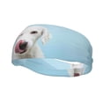 thumbnail image 2 of Uemuo Puppy Licks Nose Printed Sports Headbands for Men Women,Moisture Wicking Workout Headband, Sweatband Headbands,Non-slip Workout Gym Yoga Headband, 2 of 9