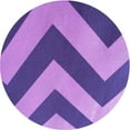 thumbnail image 1 of Ahgly Tapis Rond Lavable en Machine Intérieur Transitionnel Violet Améthyste Violet, 4 Pieds Rond, 1 of 7