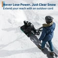 thumbnail image 2 of Souffleuse à Neige Électrique à Noyaux de 20 Pouces - Moteur de 15 A, Portée de 25 Pi, Poignée Ajustable, Souffleuse à Neige pour Allées, Terrasses et Entrées, Déneigeuse à Double Lumières DEL, 2 of 7