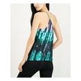 thumbnail image 2 of BAR III $49 Womens New Blue Printed V Neck Spaghetti Strap Tank Casual Top S B+B, 2 of 2