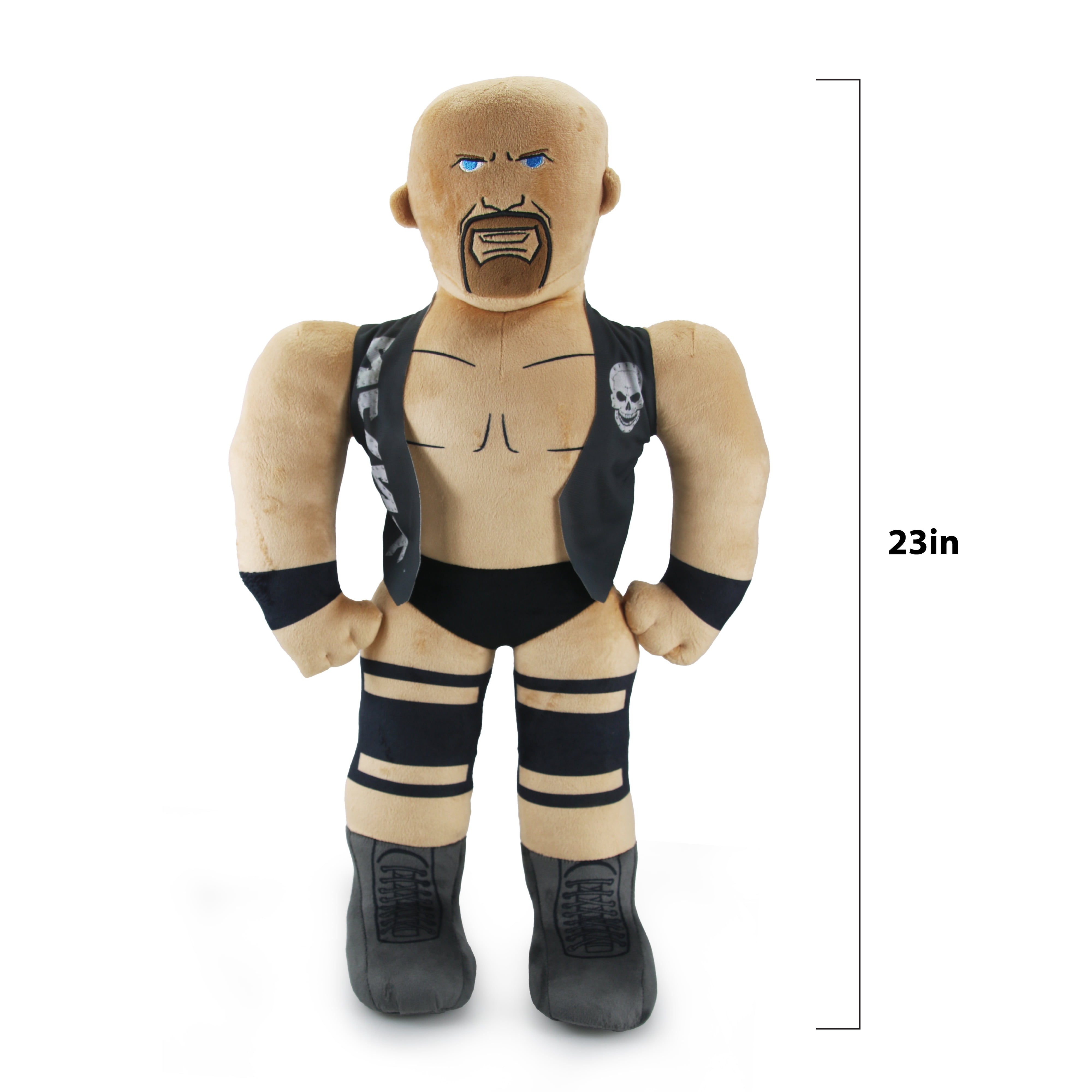 WWE 23" Full Body Plush Stone Cold, Stuffed Action Figure, Children Ages 3+
