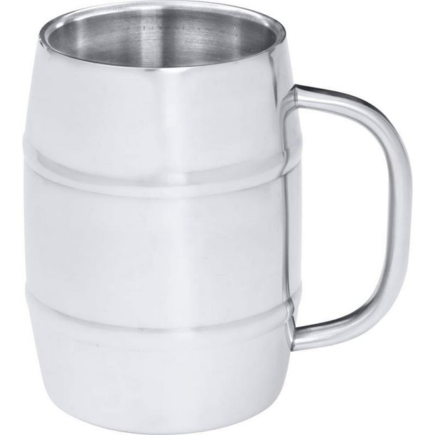 Arctic Blast™ 34oz BarrelShaped Stainless Steel Beer Mug