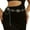 Black Turquoise-Silver, variant on Women's Metal Waist Chain Connection Belt Western Denim Bohemian Blue Green Belt Dress Jeans Country Concert Suit
