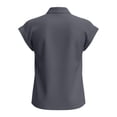 thumbnail image 6 of Oiangi Tank Tops for Women Henley V Neck Sleeveless Shirts Casual Business Office Dressy Tanks Gray L, 6 of 6