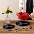 thumbnail image 7 of SKYSONIC Macaw Bird Colorful Pot Holders Trivets, 2 Pcs Heat Resistant Trivets,Vintage Theme Retro Cotton Thread Weave Mats for Hot Pads Pans Pot Bowl Teapot for Kitchen Decor, 7 of 7