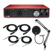 Focusrite Scarlett 8i6 (3rd Gen) USB Audio Interface Ultimate Podcasting Bundle