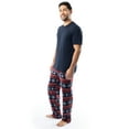 thumbnail image 4 of Fruit of the Loom Men's Crewneck Tee and Fleece Pajama Pants Set, 2-Piece, Sizes S-5XL, 4 of 10