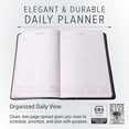 thumbnail image 2 of Gallery Leather Daily Planner 2027, Elegantly Bound Daily Calendar Planner and Notebook with Stylish Gold-Gilded Page Edges, 12 Months - 2027 - Acadia Lime - 8x5.5", 2 of 7