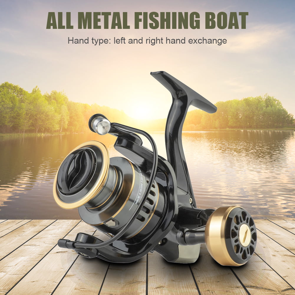 All-Metal Spinning Fishing Reel Fixed Spool Reel Fishing Tackle (HE-4000) 