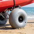 thumbnail image 1 of Quzzie Roue de Ballon Pneu de Chariot Gonflable Robuste PVC Haute Charge Remplacement de Plage Convient aux Chariots de Camping Chariots de Pêche Chariots de Kayak Chariot de Sable 26mm, 1 of 8