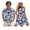 Hibiscus Flowers Blue, variant on Jeiento Tropical Flower Matching Vacation Outfits for Couples Summer Dress for Women Casual Button Down Shirt Short Sleeve Hawaiian Couples Matching Outfits Tiered Pleated Tank Sundress
