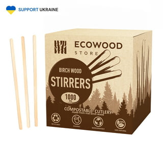 Eco-Products Renewable Wooden Stir Stick, Beige, 7 - 1000 count
