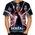 thumbnail image 2 of Nueva película de suspenso 3D impreso camiseta verano moda horror fantasma hombres y mujeres camiseta de Navidad de manga corta tops, 2 of 4