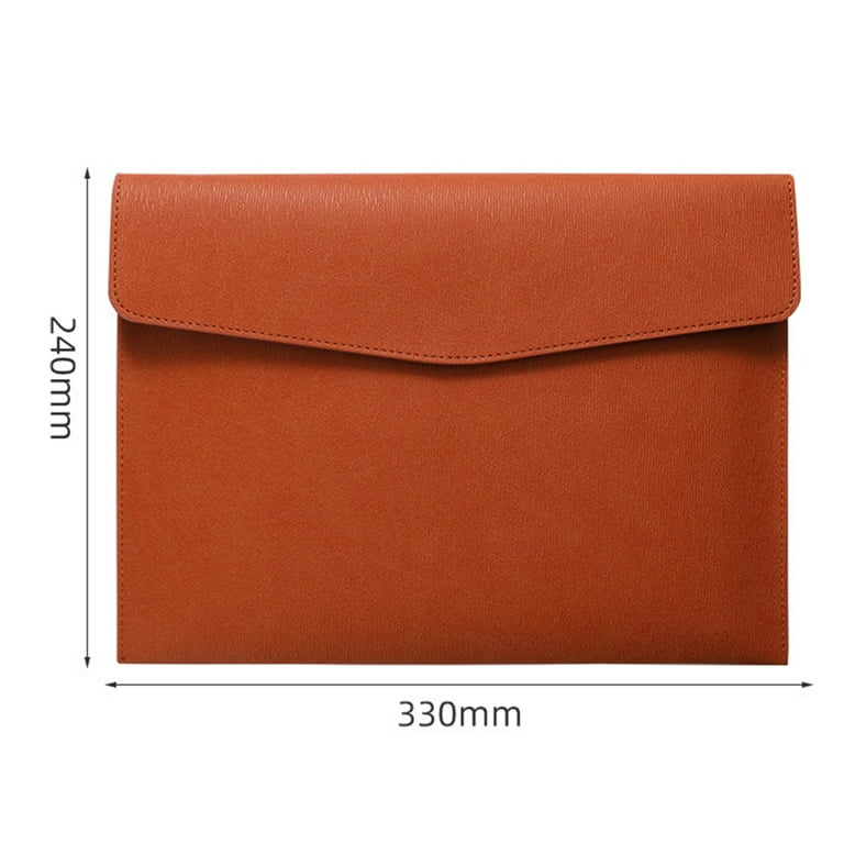 Leather file online folder bag