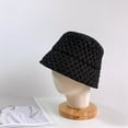 thumbnail image 1 of Summer Wide Brim Ventilation Soft Lace Cap Sun Hats Bucket Hat Fisherman Hats BLACK, 1 of 1