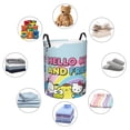thumbnail image 4 of Hello Kitty Laundry Hamper, Dirty Clothes Hamper Storage Basket for Bathroom Bedrooms, Circular Hamper with Handles, Gifts for Boys Girls Men Women, 4 of 8