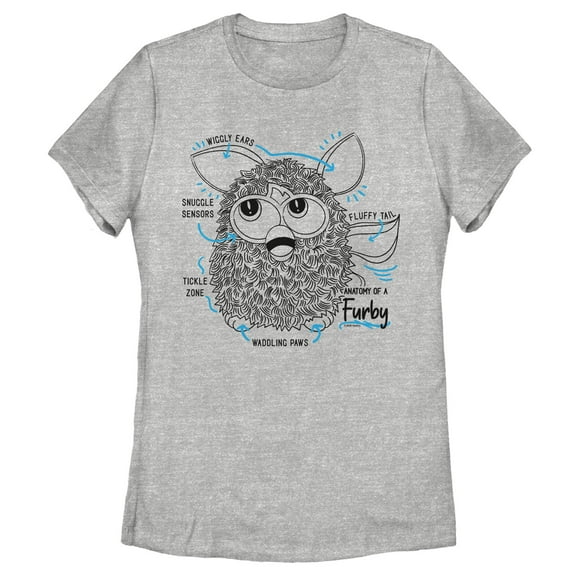 Women's Furby Anatomy  Graphic T-Shirt