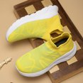 thumbnail image 3 of Men's Slip On Walking Shoes Breathable Knit Upper Thick Sole Sock Sneakers for Casual Daily Commute, 3 of 7