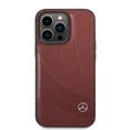 thumbnail image 3 of Funda de piel Mercedes Benz Diseño Olas para iPhone 14 Pro Max Rojo, 3 of 8