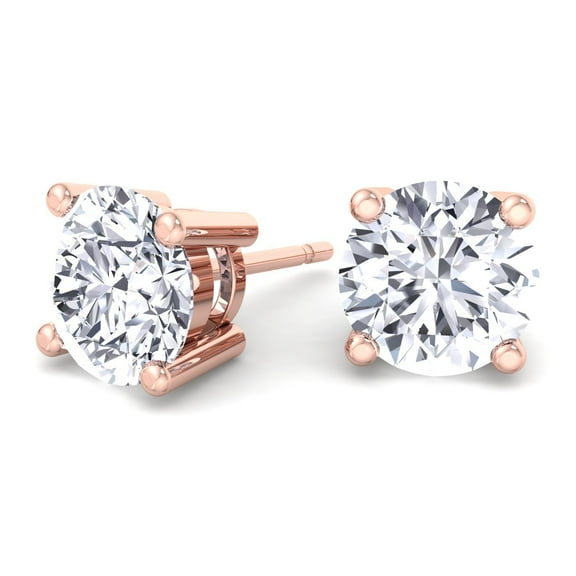 Jared - 1 Carat Round Cut Diamond Studs