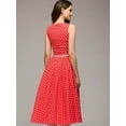 thumbnail image 3 of MORTTIC Women's Vintage Polka Dot Sleeveless Dress O-Neck Summer Cocktail Party Dress for Formal Events & Vacation Wear, 3 of 4