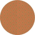 thumbnail image 1 of Ahgly Company Indoor Round Patterned Scarlet Red Area Rugs, 4' Round, 1 of 6