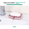 thumbnail image 4 of Shower Soap Dish Holder Self Draining Soap Dishes, Soap Drainer Plastic Soap Saver Tray sponge holder for Bathroom Counter, Shower, Kitchen, 4 of 5