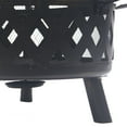 thumbnail image 6 of Bluegrass Living 30 Inch. Roadhouse Steel Deep Bowl Fire Pit with Swivel Height Adjustable Cooking Grid, Weather Cover, Spark Screen, Log Grate, Ember Catcher, and Poker, Model# BFPW30RH, 6 of 6