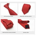 thumbnail image 5 of Men Silk Plaid Ties - Jacquard Woven Necktie Party Business Formal, 5 of 6