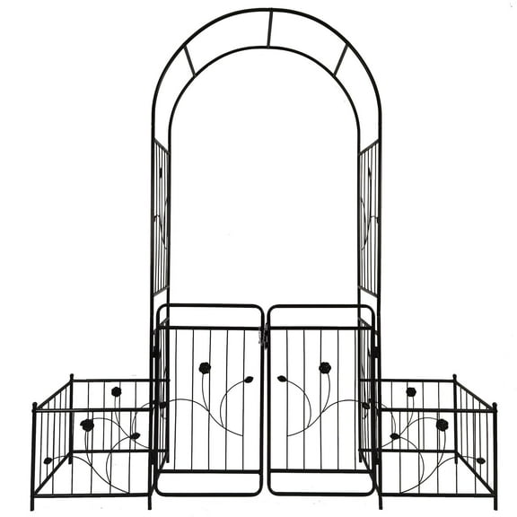 UBesGoo 6ft x 7.2ft Garden Arbor Arch Garden Arbor Trellis Climbing Plants,Wedding Party