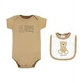 thumbnail image 3 of Hudson Baby Cotton Sleep and Play, Bodysuit and Bandana Bib Set, Teddy Bears, 6-9 Months, 3 of 4