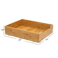 thumbnail image 2 of Household Essentials Glidez Bamboo and Steel Pull-Out/Slide-Out Storage Organizer for Under Cabinet Use - 1-Tier Design - Fits Standard Size Cabinet or Shelf, Natural, 2 of 10