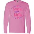 thumbnail image 3 of Inktastic Sassy Since Birth, Arrows, Hearts - Pink Purple Long Sleeve T-Shirt, 3 of 5