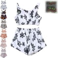 thumbnail image 5 of Halloween Under $ 10 Women Pajama Sets Womens Cotton Vest and Shorts Set Glow Print Home White Pajama, 5 of 6