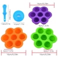 thumbnail image 2 of 7 Holes Silicone-made Ice Cream Mould DIY Pudding Tray Holder Reusable Ice Pop Maker Purple, 2 of 10