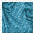 thumbnail image 4 of Soimoi Blue polyester Crepe Fabric Snow Flakes Floral Printed Craft Fabric by the Yard 52 Inch Wide, 4 of 5