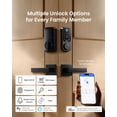 thumbnail image 3 of DESLOC B200 Fingerprint Smart Door Lock, Keyless Entry Door Lock, Touchscreen Keypad Deadbolt, App Control, Smart Locks for Front Door, Black, 3 of 11