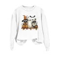 thumbnail image 6 of VKOYWKM Casual Sweatshirt for Women Halloween Ghost Pumpkin Graphic Oversized Sweatshirt Spooky Season Long Sleeve Crew Neck Sweatshirt Holiday Party Pullover, 6 of 6