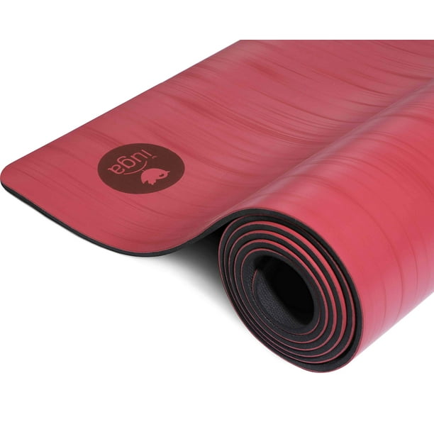 6mm Eco Friendly Anti-Slip Exercise Yoga Mat with Carrying Strap Blue Green  Purple Pink